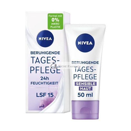 NIVEA Upokojujúca Denná Starostlivosť 24h Hydratácia SPF 15, 50ml