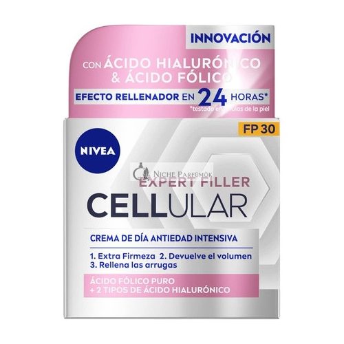 CELLULAR FILLER Hyalurónová a Kyselina listová Denný Krém SPF30, 50ml