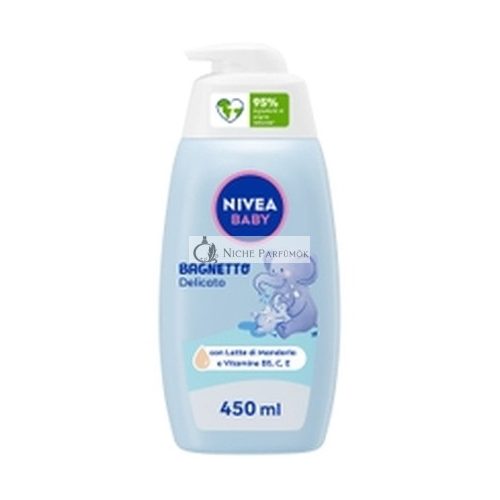 Nivea Baby Delikátne kúpanie 450ml - Jemný a zvlhčujúci detský čistiaci prostriedok