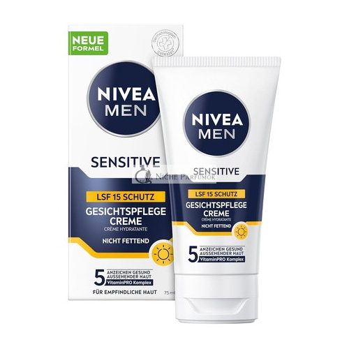 NIVEA MEN Krém na tvár pre citlivú pleť s SPF 15, 75ml