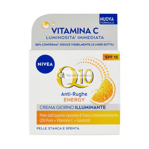 Nivea Q10 Anti-Wrinkle Energetizujúci Denný Krém SPF 15, 50 ml