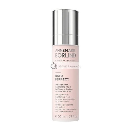 Annemarie Borlind NatuPerfect Anti-Pigmentový a Rozjasňujúci Fluid 50ml - Pre Rovnomernú a Žiarivú Pokožku - Vegán