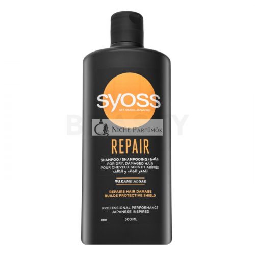 Syoss Repair Therapy Shampoo erősítő sampon nagyon sérült hajra 500 ml