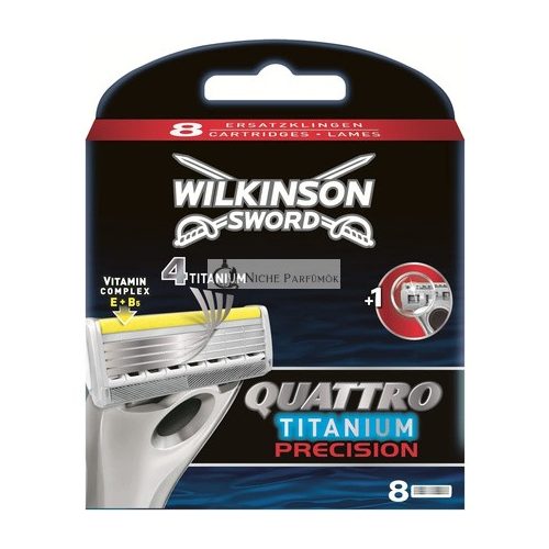 Wilkinson Sword Quattro Titanium Presné Holiace Čepele