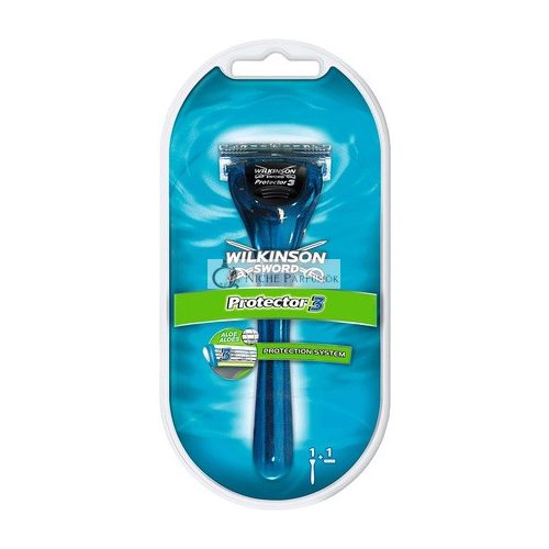 Wilkinson Sword Protector 3 Pre Mužov Hladké Holenie Holiaci Nôž + 1 Náhradná Čepeľ