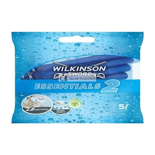 Wilkinson Sword Essentials 2 Citlivé Jednorazové Holiace Strojčeky pre Mužov 5 ks