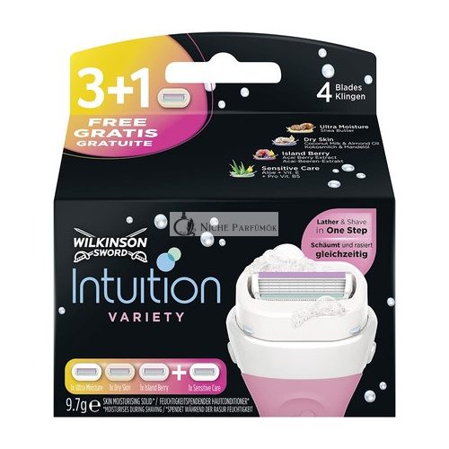 Wilkinson Intuition Rôzne Ženské Žiletky 4 kusy