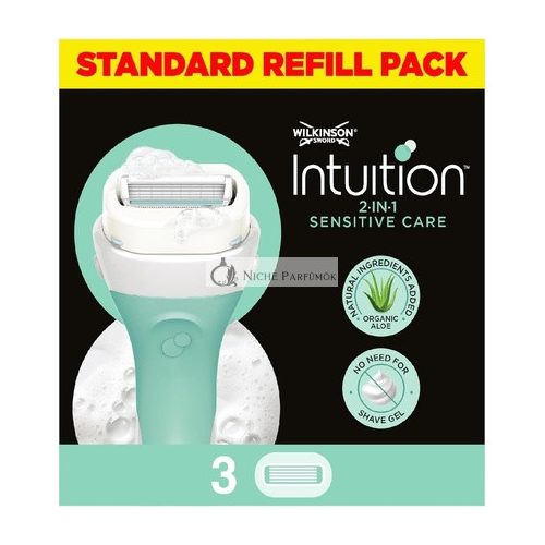 Wilkinson Sword Intuition Sensitive Care Pre Ženy - 3 ks Náhradných Čepelí