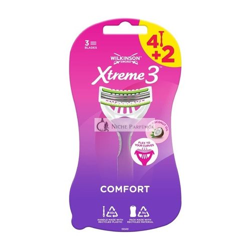 Wilkinson Sword Xtreme 3 Beauty jednorazový holiaci strojček pre ženy, 6 kusov