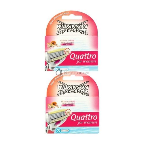 Wilkinson Sword Quattro pre ženy, žiletky 3 žiletky