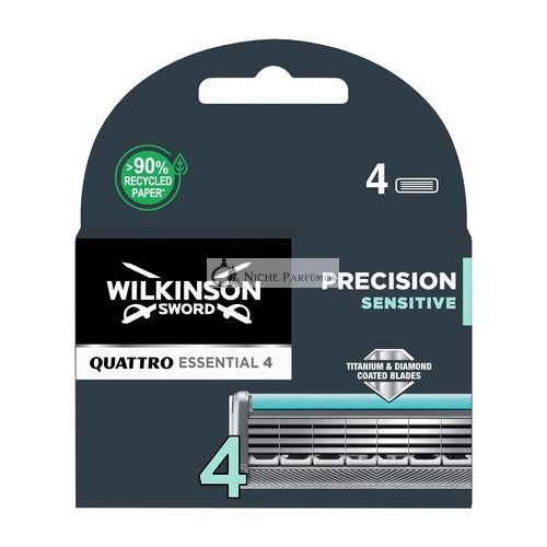 Wilkinson Sword Quattro Titanium Sensitive Náhradné Čepele 4 ks