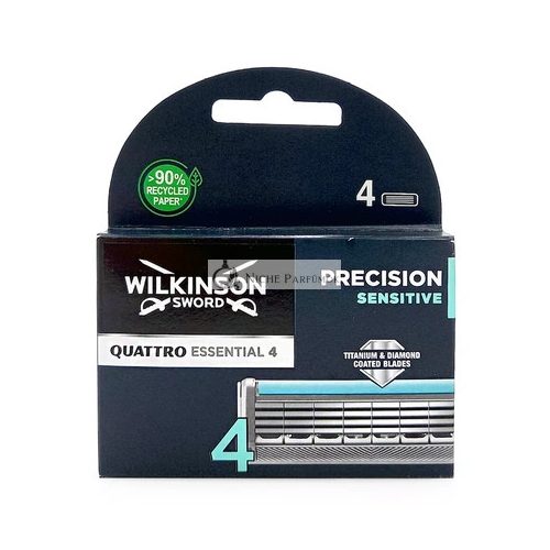 Wilkinson Sword Quattro Titanium Sensitive Essential Holiace 4 Presnosť X 40