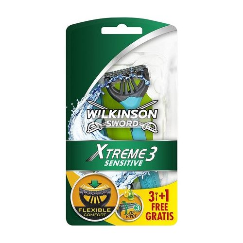 Wilkinson Sword Xtreme 3 Citlivé Jednorazové Holiace Strojčeky 4 Kusy