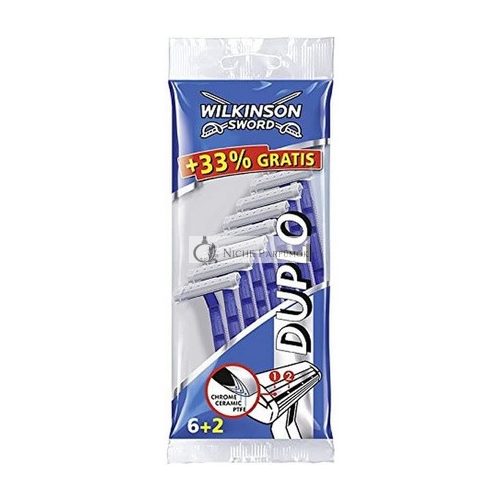 Wilkinson Sword Duplo Pánske Jednorazové Britvy 6 + 2 St