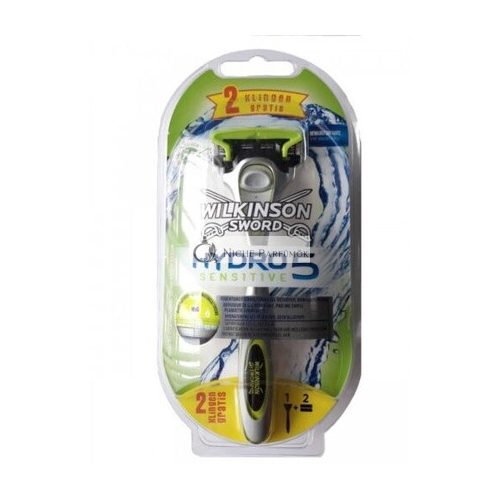 Wilkinson Sword Hydro 5 Sensitive holiaci strojček, 3 čepele, s rukoväťou