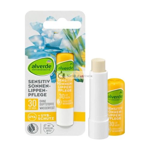 Alverde Ochranný Balzam na Pery SPF 30, 4,8 g