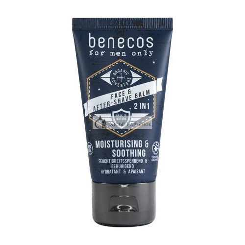 Benecos Biokozmetika 2in1 Balzam na tvár a po holení, 50ml