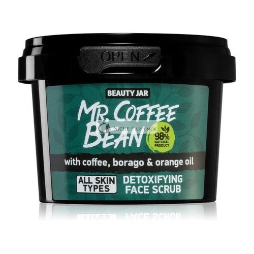 Beauty Jar Mr. Coffee Bean Čistiaci peeling na tvár - 50 g