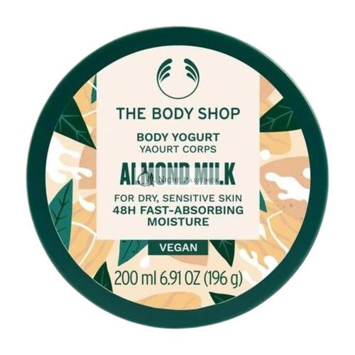 The Body Shop Mandľové Mlieko Telový Jogurt pre Suchú Citlivú Pokožku, 200ml - Vegán