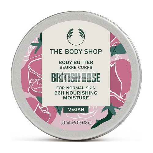 The Body Shop Britská Ruža Telové Maslo, 50ml