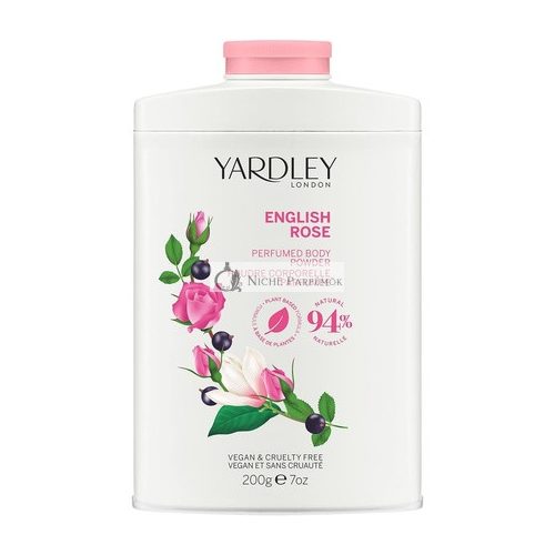 Yardley London Anglická Ruža Parfumovaný Telový Púder 200g