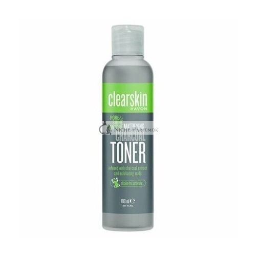 AVON Clearskin Matný Toner na Tvár s Aktivovaným Uhlím, 100ml