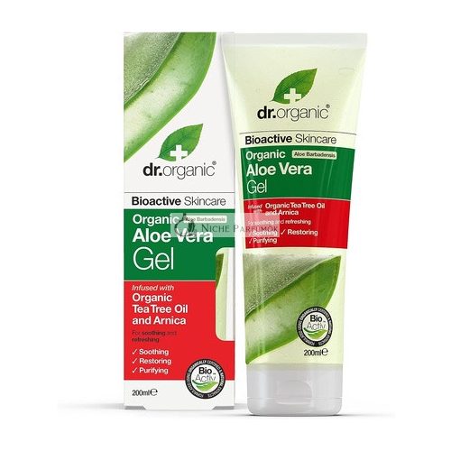 Dr Organic Organický Aloe Vera Gél s Čajovníkom a Arnikou 200ml