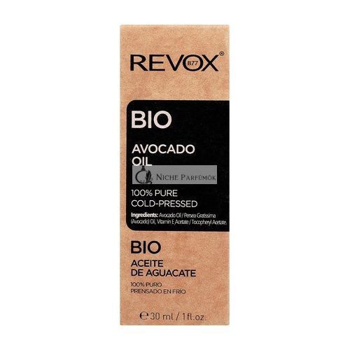 Revox 100% Čistý Studený Lisovaný Organický Avokádový Olej, 50ml