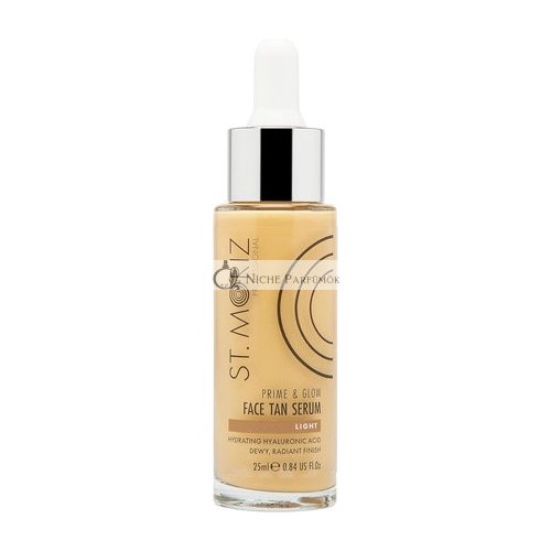 St Moriz Professional Prime & Glow Sérum na Opálenie Tváre Hydratačné 2 v 1 Samoopalovacie Sérum na Tvár & Podkladová Báza s Kyselinou Hyalurónovou, 25ml