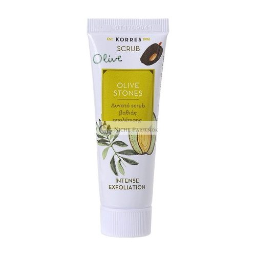 Korres Prírodný Olivový Kameň Scrub 18ml, Vegán