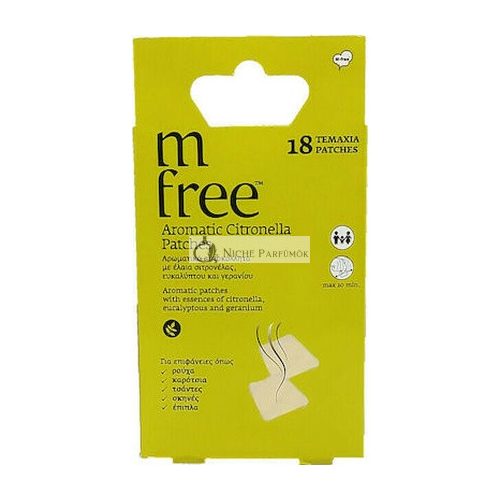 M-Free Aromatická Citronella Repelentná Náplasť - 18 Kusov