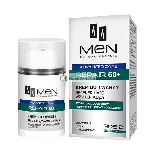 AA Men Advanced Care Repair 60+ Regeneračný a Posilňujúci Krém na Tvár, 50ml