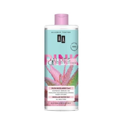 AA Aloes Pink Micelárna Voda 3 v 1, 400 ml