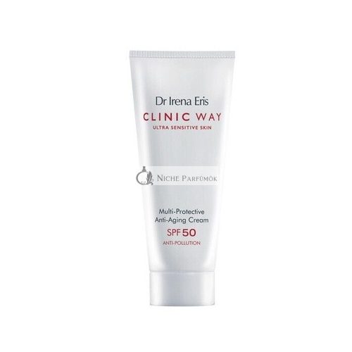 CLINIC WAY Antipollution Multi Protection Anti Aging Krém proti vráskam SPF50, 40ml