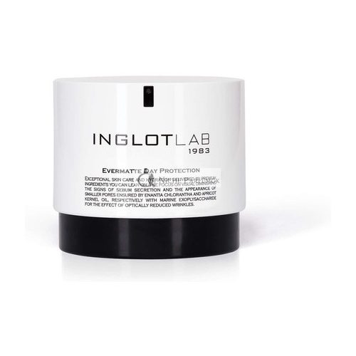 Inglot Lab Evermatte Denná ochranná pleťová krem Coenzým Q10, olej z marhuľových jadier a extrakt z kôry Enantia Chlorantha, 50ml