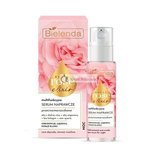 Bielenda Royal Rose Elixír Multifunkčný Opravnú Sérum Na Noc, 30ml