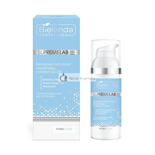 Bielenda Professional Supremelab Hydra Glow bezolejový hydratačný krém s efektom žiarenia, 50ml