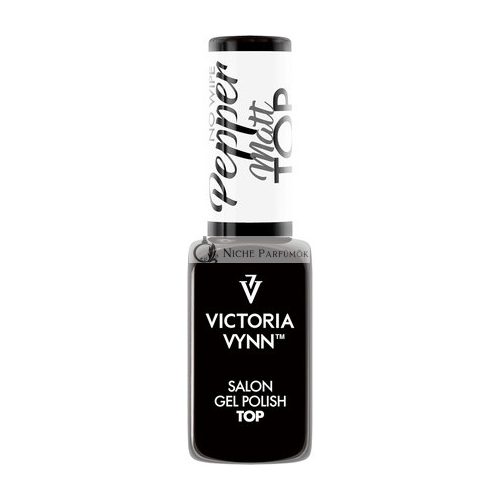 Victoria Vynn Gél Lak Top Matt Pepper No Wipe UV Led Gél Lak Top 8ml Čierny