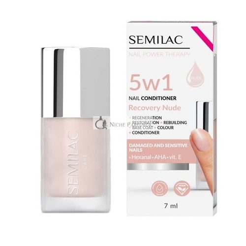 Semilac Kondicionér na Nechty 5in1 Recovery Nude, 7ml