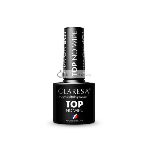 Claresa No Wipe Top Coat pre hybridný lak na nechty 5ml