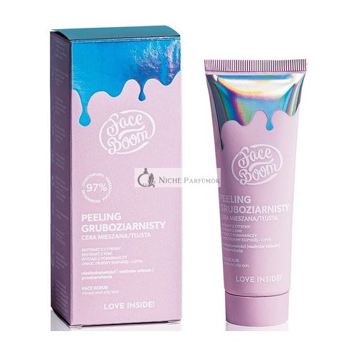 Body Boom Peeling na tvár pre zmiešanú a mastnú pleť, 50g