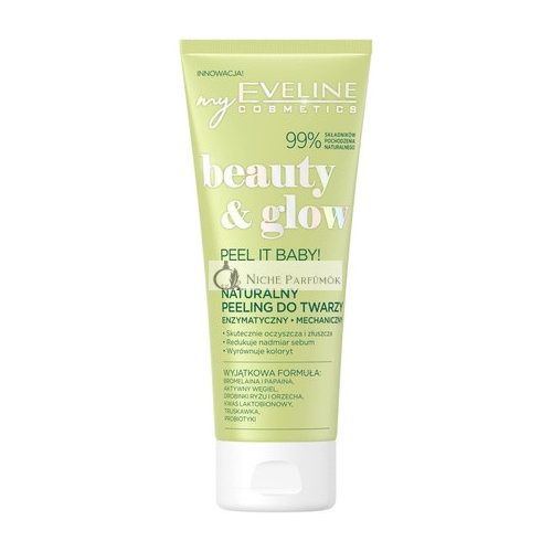 Eveline Cosmetics Beauty & Glow Prírodný Peeling na Tvár, 75ml