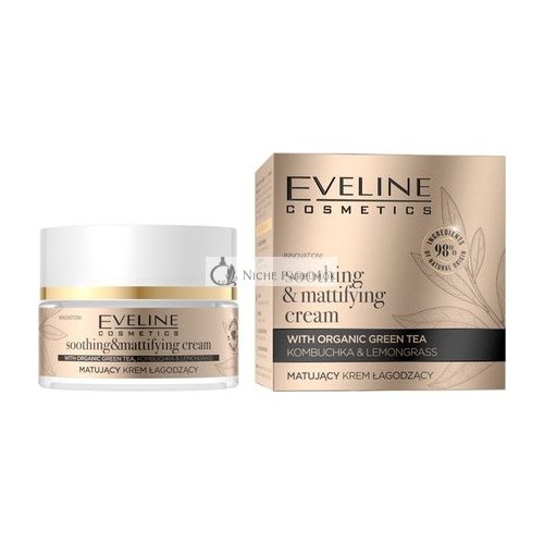 Eveline Cosmetics Organické Zlaté Uklidňující a Zmatňující Krém, 50ml