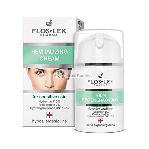 Floslek Pharma Hypoalergén Revitalizujúci Denný Krém na Citlivú Pokožku s Rúžovým Olejom 50ml