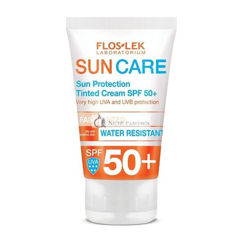 FlosLek Tónovaný Pleťový Krém SPF 50+, Znižuje Viditeľnosť Kožných Nedokonalostí, 50ml