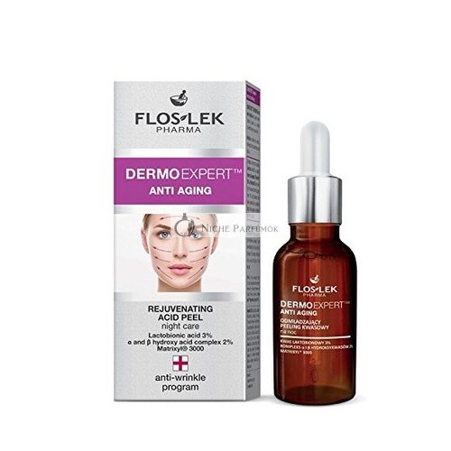 Floslek Pharma DERMO EXPERT Anti Aging Kyselinový Peeling s Mandľovým Kyselinou