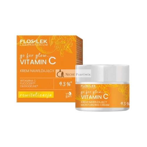 Floslek Laboratorium Go For Glow Vitamín C Hydratačný Krém na Deň a Noc, 50 ml