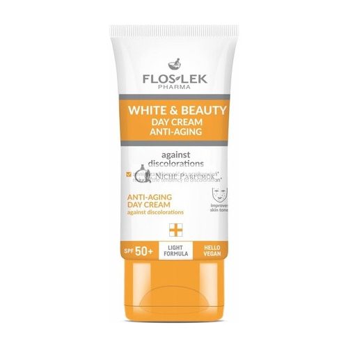 FLOSLEK WHITE & BEAUTY Anti Aging Ochranný Denný Krém SPF 50, 50ml