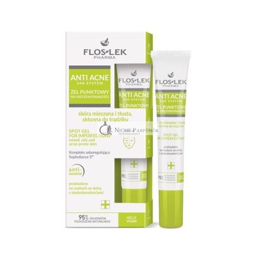 Anti Acne 24h Systém Gél na Póry, 20ml Floslek