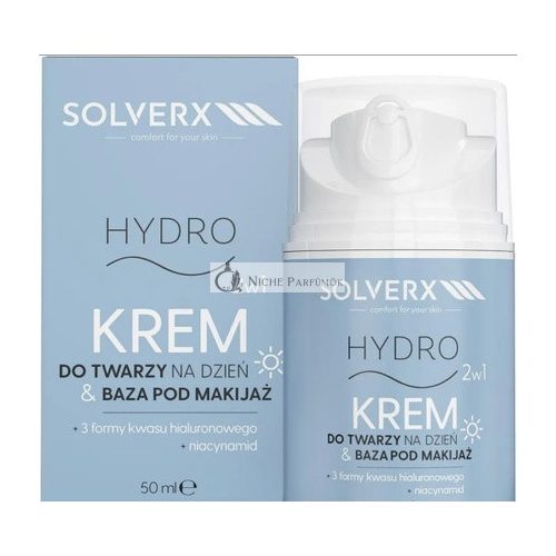 Solverx H2O+ Hlboký Denný Krém na Tvár, 50ml